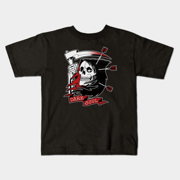 darksoul Kids T-Shirt by jonyblackeyestattoo